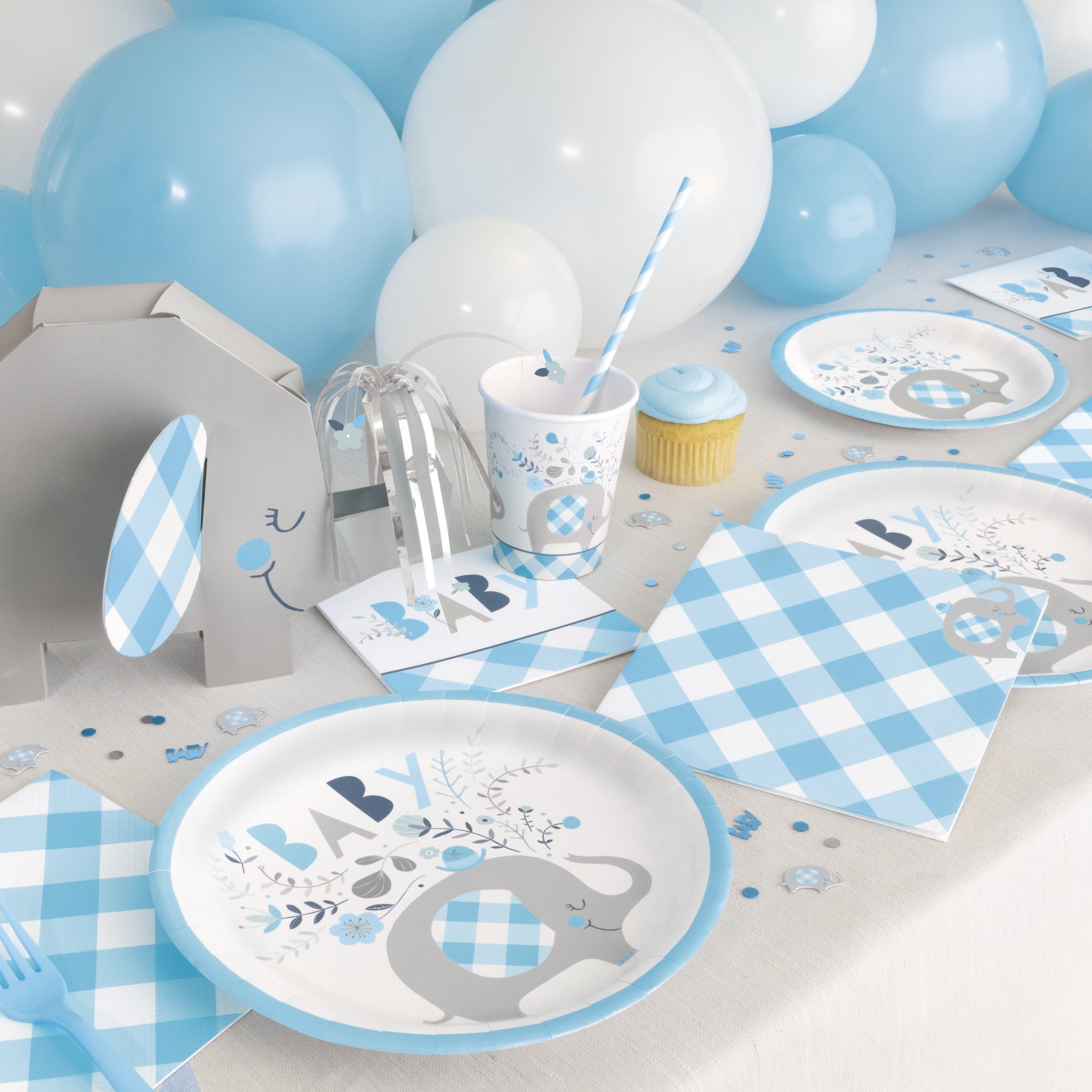 Elephant baby sale shower decorations uk